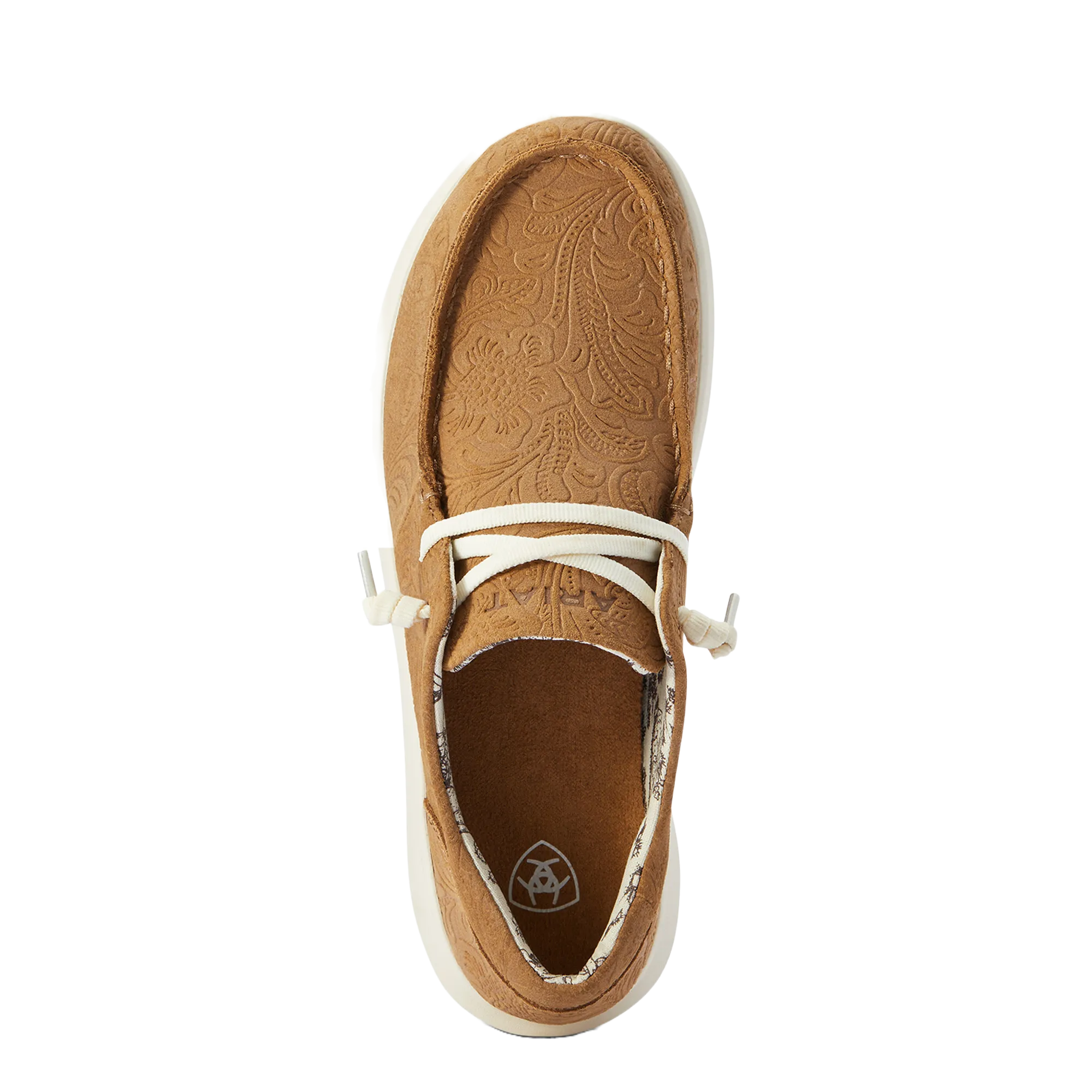 Ariat® Ladies Hilo Tan Floral Emboss Slide On Shoes 10040243