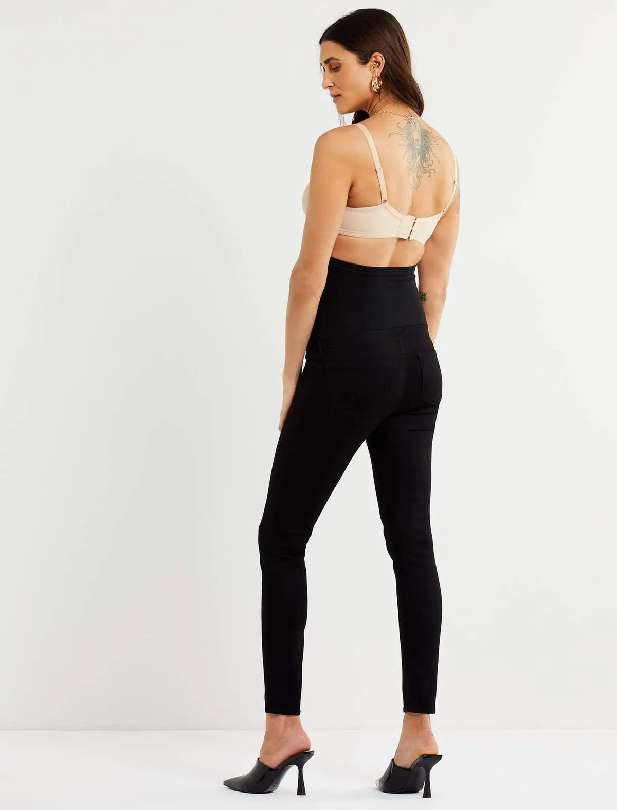 Articles Of Society Sarah Ankle Secret Fit Belly Skinny Leg Maternity Jeans in Saba