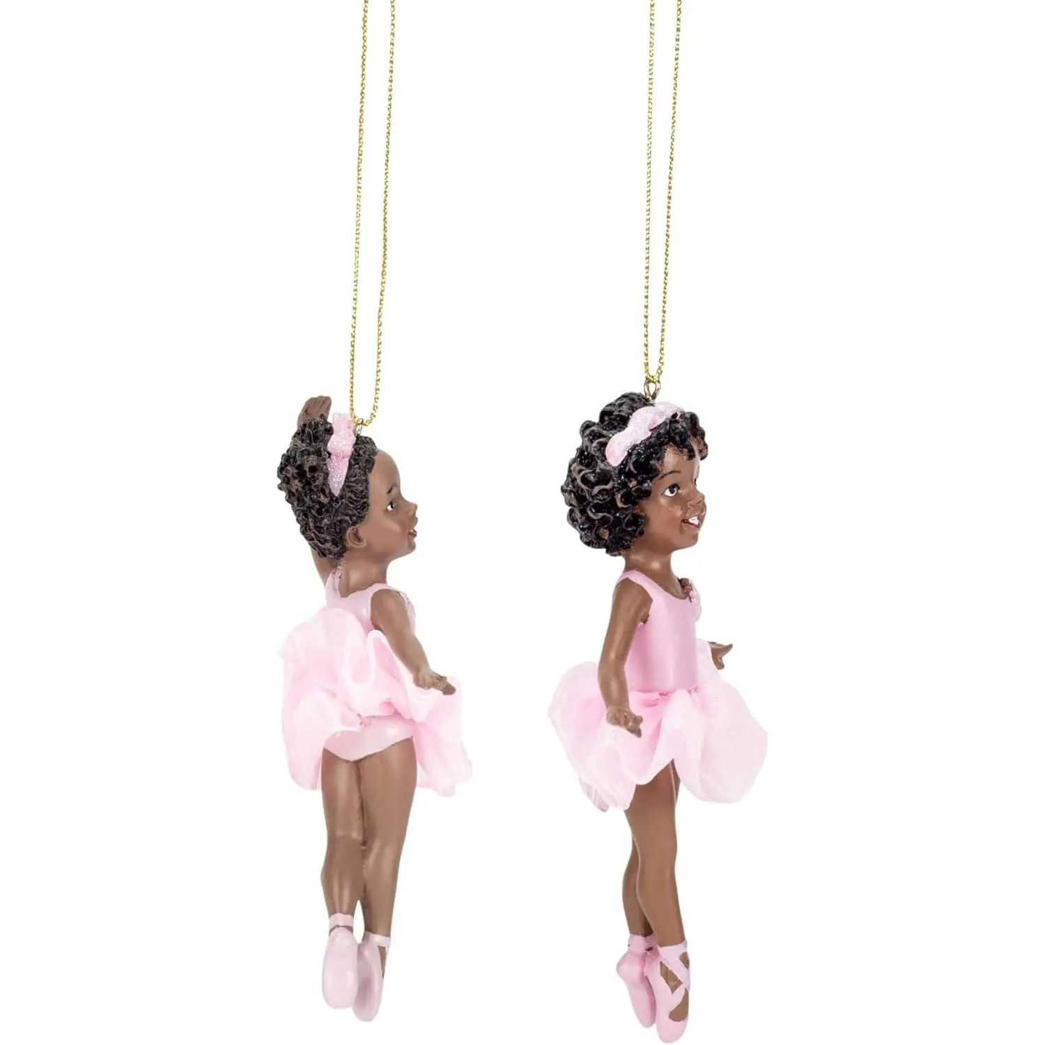 Ballerina Girls Christmas Ornament Set