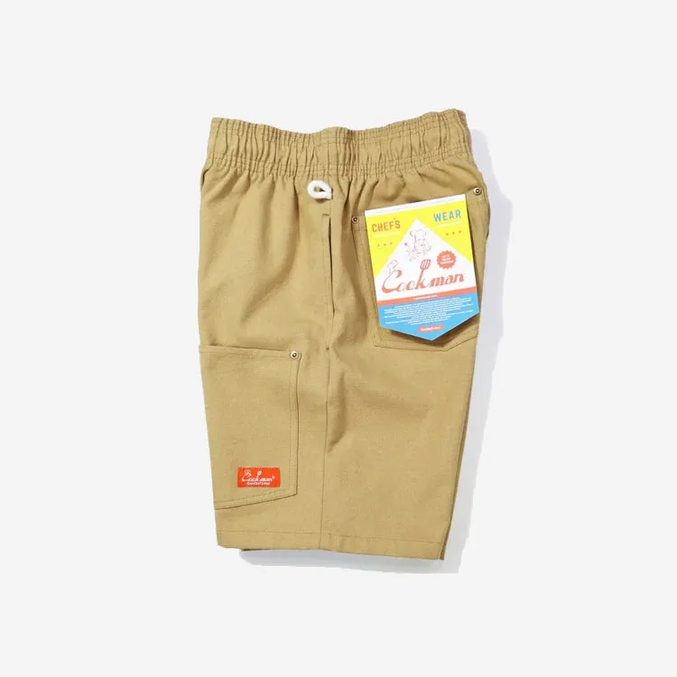 Chef Shorts Front Pocket - Canvas Peanut