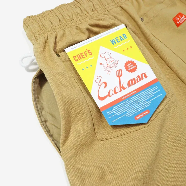 Chef Shorts Front Pocket - Canvas Peanut