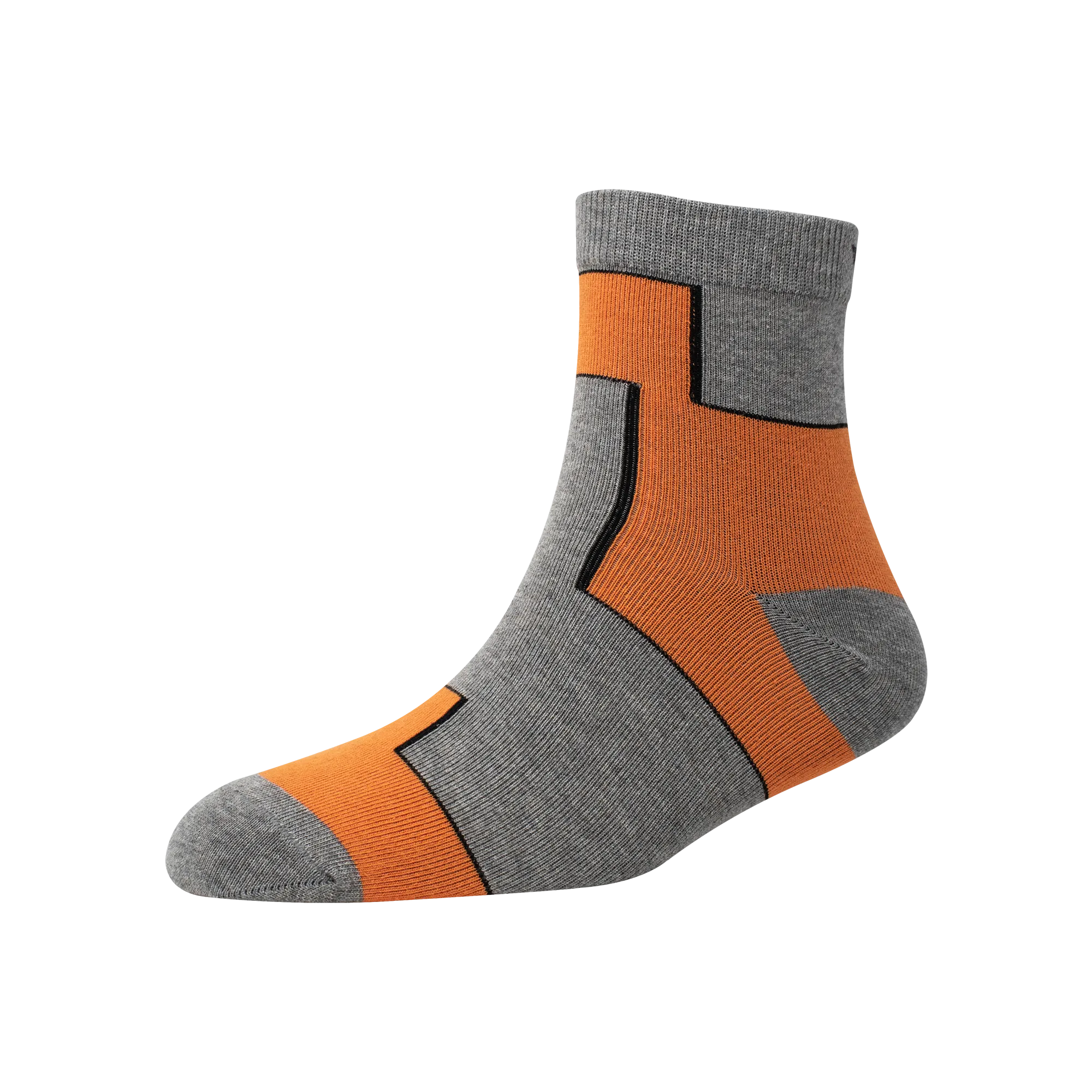 Men's YW-M1-248 Two Block Ankle Socks