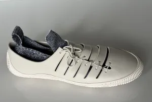 NIB $750 Bottega Veneta Tech Knit Rubber White Climber Sneakers 11 US 658725 IT