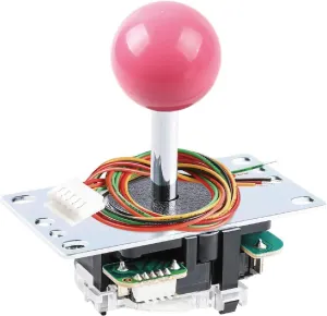 SANWA JLF-TP-8YT Joystick Pink Original - for Arcade Jamma Game 4 & 8 Way Adjustable, Compatible with Catz Mad SF4 Tournament Joystick (Pink Ball Top), Use for Arcade Game Machine Cabinet S@NWA