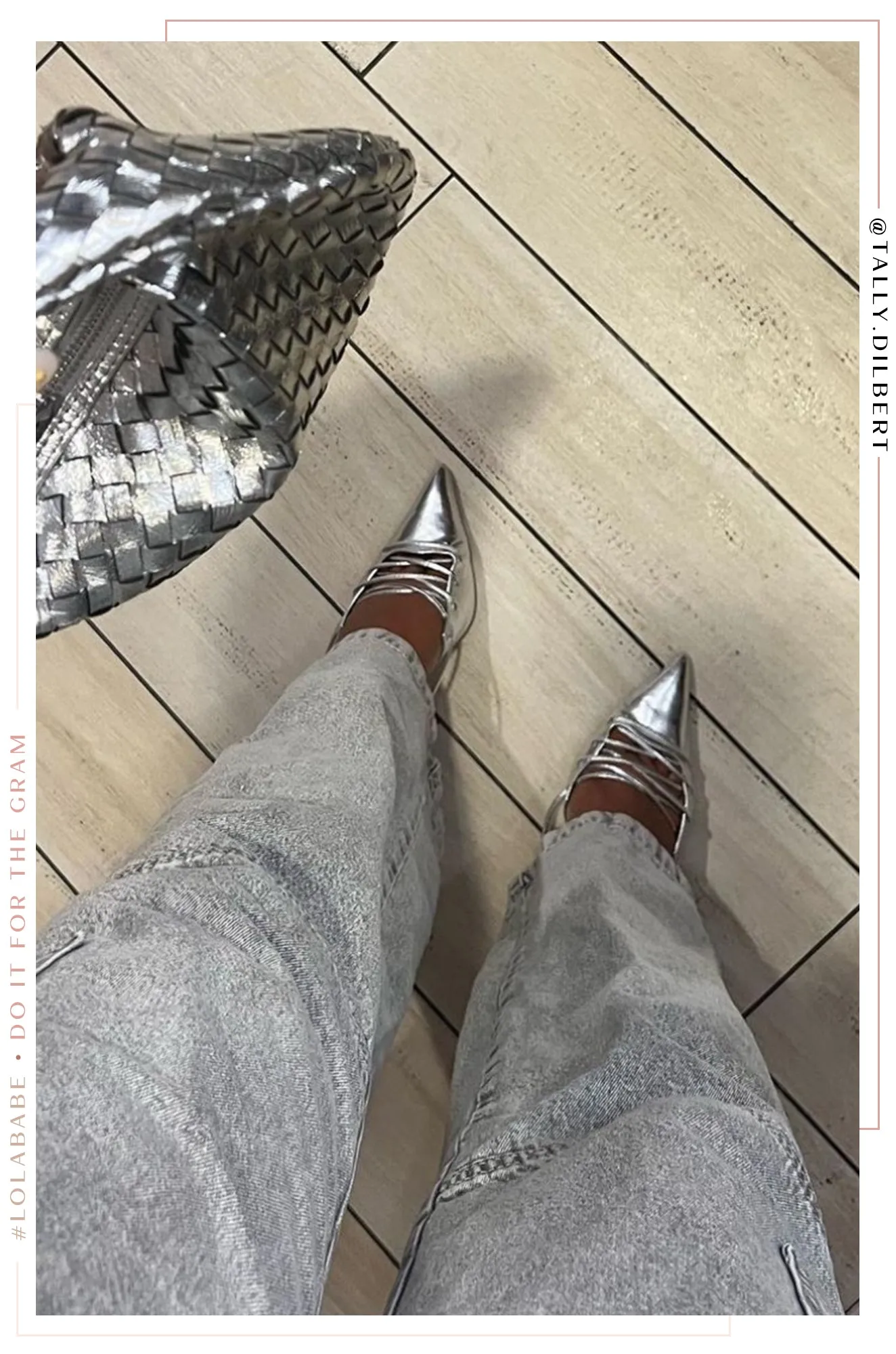Simone Lace Up High Heel Pumps - Silver