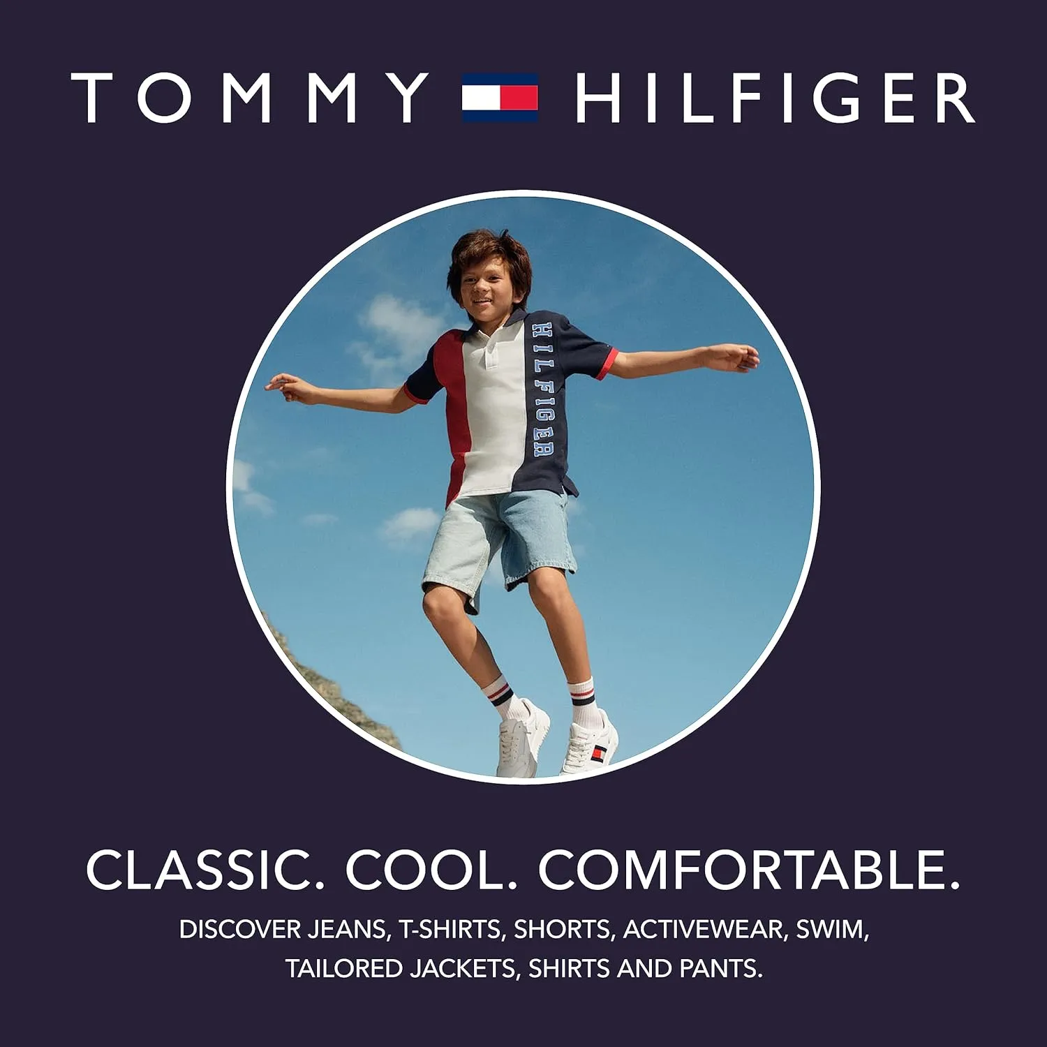 Tommy Hilfiger Boys' Short Sleeve Legacy Crew Neck T-Shirt