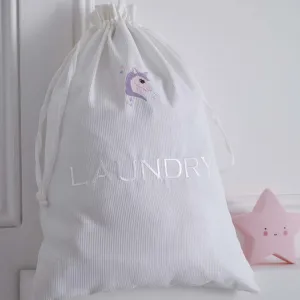 Unicorn Personalised Luxury Waffle Laundry, Hairdryer and Shoe Bag Collection