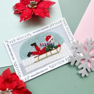 Winter Village- Boy Sledding